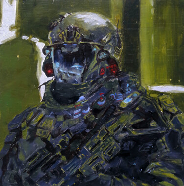 Картина под названием "Soldier" - Vadim Zdesenko (Vazdart), Подлинное произведение искусства, Масло