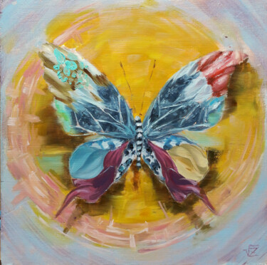 Картина под названием "Butterfly #1" - Vadim Zdesenko (Vazdart), Подлинное произведение искусства, Масло