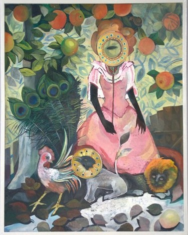 Картина под названием "хозяйка  лиса" - Vadimstrelchenya, Подлинное произведение искусства