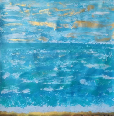 Painting titled "Let the Ocean touch…" by Vafa Majidli, Original Artwork, Acrylic