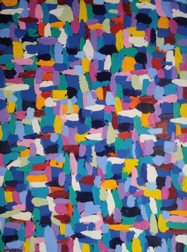 Картина под названием "Pure abstract 2" - Vafa Majidli, Подлинное произведение искусства, Акрил Установлен на Деревянная рам…