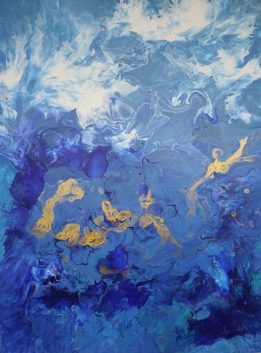 Pintura titulada "Ocean's magnificenc…" por Vafa Majidli, Obra de arte original, Acrílico Montado en Bastidor de camilla de…