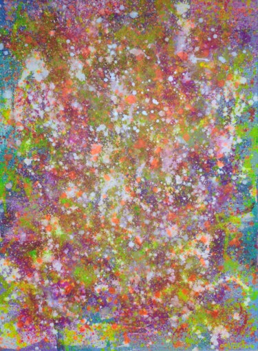 제목이 "Astral journey"인 미술작품 Vafa Majidli로, 원작, 아크릴 나무 들것 프레임에 장착됨
