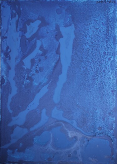 Painting titled "Take me to the Blue!" by Vafa Majidli, Original Artwork, Acrylic Mounted on Wood Stretcher frame