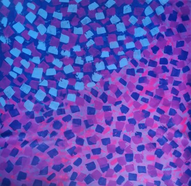 Ζωγραφική με τίτλο "Harmony. Purple and…" από Vafa Majidli, Αυθεντικά έργα τέχνης, Ακρυλικό