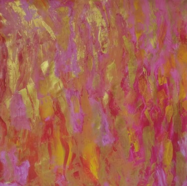 Painting titled "Coral energy" by Vafa Majidli, Original Artwork, Acrylic