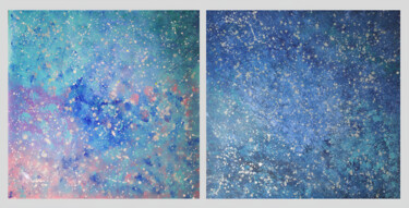 Schilderij getiteld ""Cosmic starry sky.…" door Vafa Majidli, Origineel Kunstwerk, Acryl