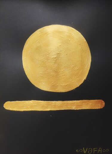 Pittura intitolato "Golden Sun" da Vafa Majidli, Opera d'arte originale, Acrilico
