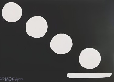 Картина под названием "White Suns" - Vafa Majidli, Подлинное произведение искусства, Акрил
