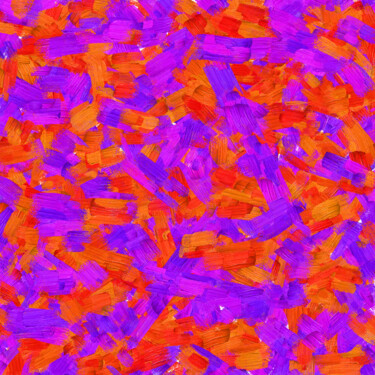 「Orange & Purple Dan…」というタイトルの製版 Vafa Majidliによって, オリジナルのアートワーク, デジタルプリント