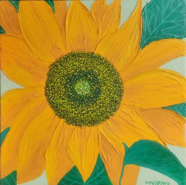 Printmaking titled "Sunflower's Univers…" by Vafa Majidli, Original Artwork, Digital Print