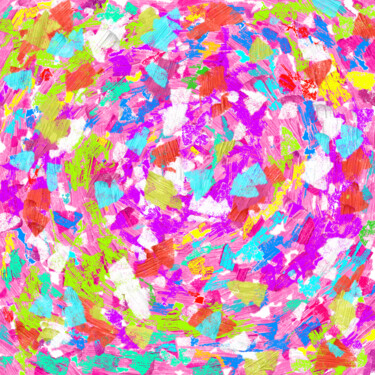 Druckgrafik mit dem Titel "Colorful Abstract -…" von Vafa Majidli, Original-Kunstwerk, Digitaldruck