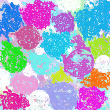 Отпечатки и Гравюры под названием "Tender Colorful Cir…" - Vafa Majidli, Подлинное произведение искусства, Цифровая печать