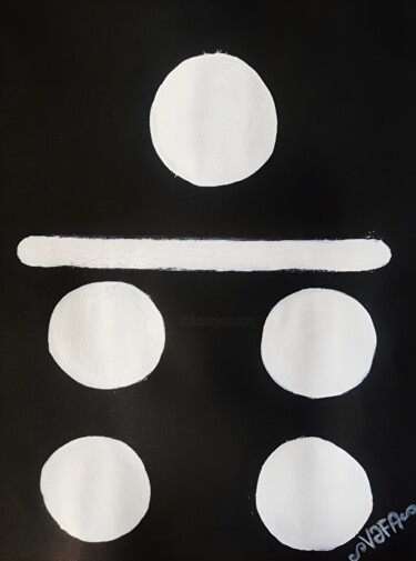 Printmaking titled "Minimalism. Domino…" by Vafa Majidli, Original Artwork, Acrylic