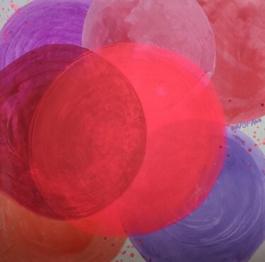 Pittura intitolato "Meditative Planets 3" da Vafa Majidli, Opera d'arte originale, Acrilico