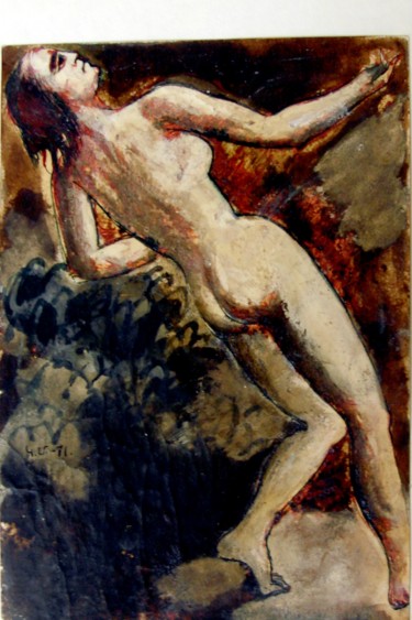 Painting titled "20-20-5x29-3-1971-t…" by Karo Mkrtchyan, Original Artwork