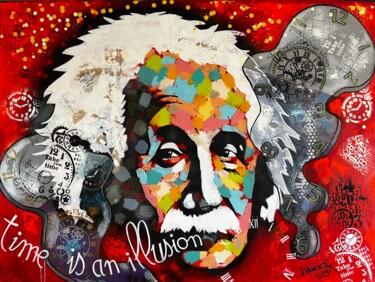 "Einstein, ''time is…" başlıklı Tablo Vainunska Jacques tarafından, Orijinal sanat, Akrilik Ahşap Sedye çerçevesi üzerine mo…