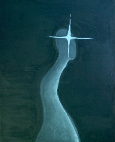 Картина под названием "Non-existence" - Vaire Valier, Подлинное произведение искусства, Масло Установлен на Деревянная рама…