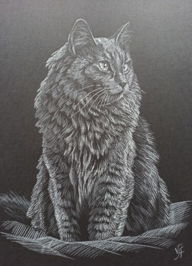 Dessin intitulée "NEBELUNG - small dr…" par Alona Vakhmistrova, Œuvre d'art originale, Crayon