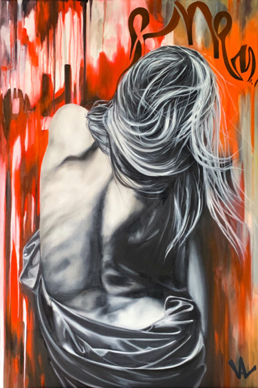 Boby in freedom Painting titled "Boby in freedom" by Val Escoubet, Original Art, Oil