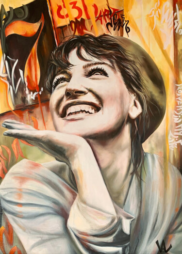 The way of the light Peinture intitulée "The way of the light" par Val Escoubet, Œuvre d'art originale, Huile