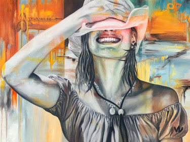 Hémisphère sud Peinture intitulée "Hémisphère sud" par Val Escoubet, Œuvre d'art originale, Huile