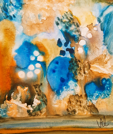 Peinture intitulée "Sandrine R" par Valerie Nunes, Œuvre d'art originale, Aquarelle