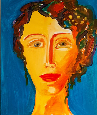 Peinture intitulée "Zora" par Valerie Nunes, Œuvre d'art originale, Huile