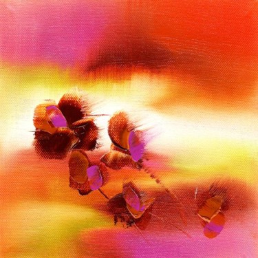 Peinture intitulée "A contre vent" par Valerie Nunes, Œuvre d'art originale, Huile