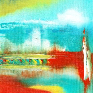 Peinture intitulée "Le phare" par Valerie Nunes, Œuvre d'art originale, Huile