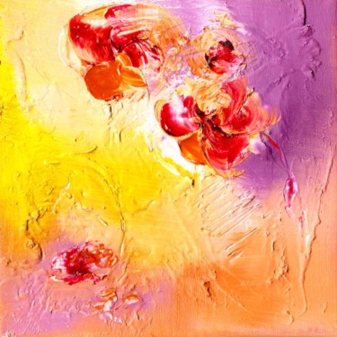 Peinture intitulée "Petites roses" par Valerie Nunes, Œuvre d'art originale, Huile