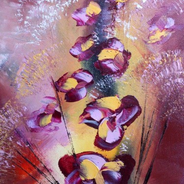 Peinture intitulée "florales" par Valerie Nunes, Œuvre d'art originale, Huile