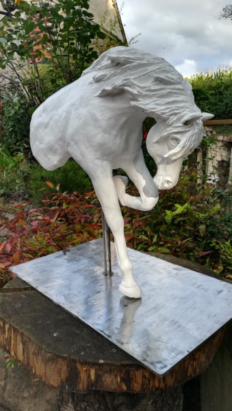 Sculptuur getiteld ""LE BEL IBERIQUE" -…" door Valerie Perron, Origineel Kunstwerk, Keramiek