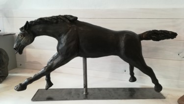 Sculptuur getiteld ""LE GRAND GALOP" -…" door Valerie Perron, Origineel Kunstwerk, Keramiek