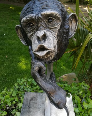 Skulptur mit dem Titel ""LE SONGE" - Sculpt…" von Valerie Perron, Original-Kunstwerk, Keramik