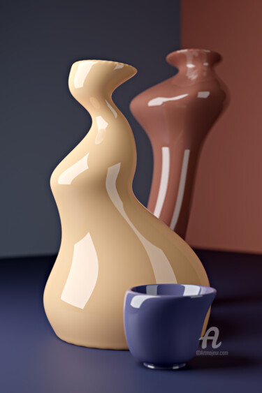 "Abstract 042" başlıklı Dijital Sanat Val Thoermer tarafından, Orijinal sanat, 3D modelleme