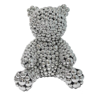 Sculpture titled "Teddy Bear" by Valay Shende, Original Artwork, Stainless Steel