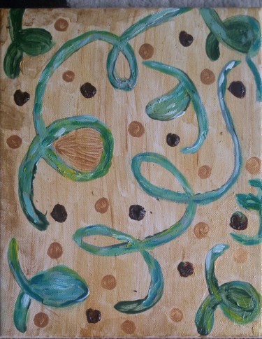 Peinture intitulée "Végétale" par Valbrun, Œuvre d'art originale