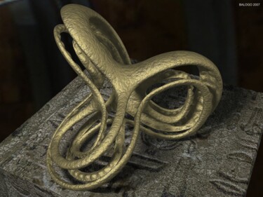 Artes digitais intitulada "Egiptian Gold" por Valdecir Balogo, Obras de arte originais, Modelagem 3D