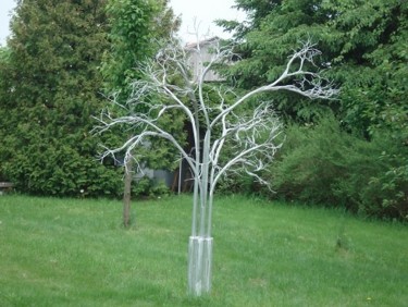 Sculpture titled "Arbre en alu" by Entournilleuse, Original Artwork