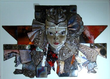 Escultura intitulada "Birmania" por Valdif, Obras de arte originais, Cerâmica