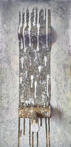 Collages intitulée "Paintbrush" par Val D'Off, Œuvre d'art originale, Collages