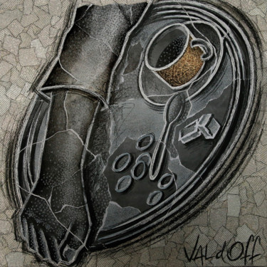 Peinture intitulée "Break" par Val D'Off, Œuvre d'art originale