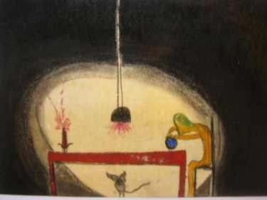 Pittura intitolato "O mago" da Gilvillelas, Opera d'arte originale