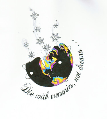 Dessin intitulée "Die with memories,…" par Valentine Fasquel, Œuvre d'art originale