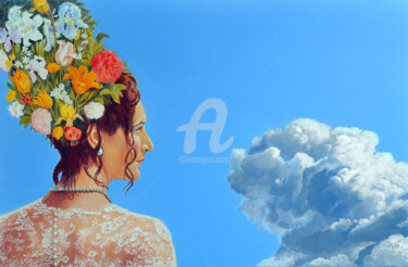 "Flora (Maria)" başlıklı Tablo Valentino Camiletti tarafından, Orijinal sanat, Zamklı boya