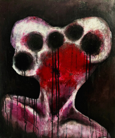 Malerei mit dem Titel "Freak" von Valentin Cannarozzo, Original-Kunstwerk, Acryl