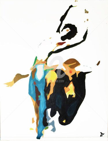Peinture intitulée "Escartaire" par Valentin Charbonnier, Œuvre d'art originale, Acrylique