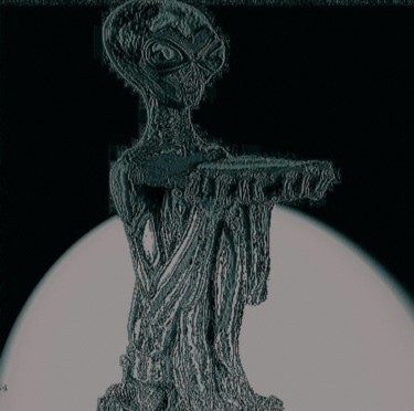 Arte digitale intitolato "Alien offers" da Valentin P. Elly, Opera d'arte originale, Pittura digitale