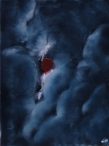 Картина под названием "Красный шарик" - Валентин Іванов, Подлинное произведение искусства, Акрил